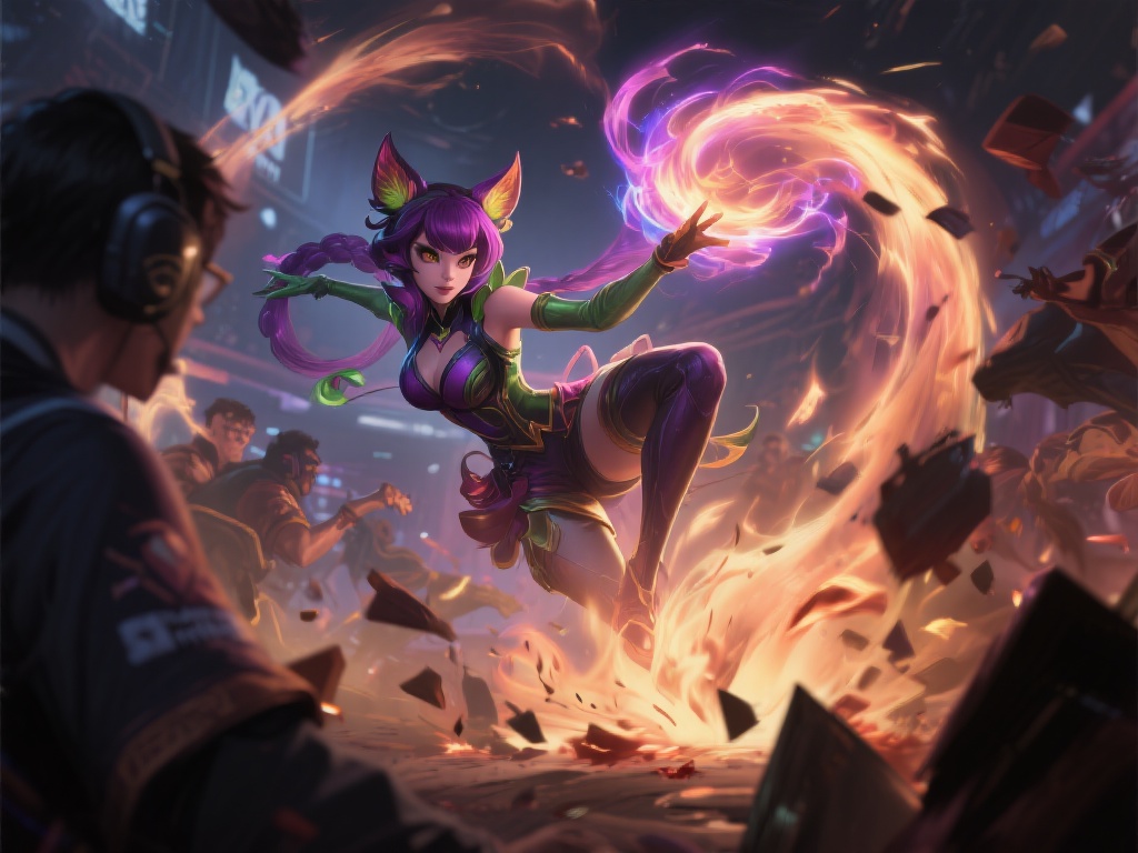 天才操作!Lwx天秀躲妮蔻大招带队0换4打崩大黄队 让我们设想一个普通选手若在同样场景下会怎